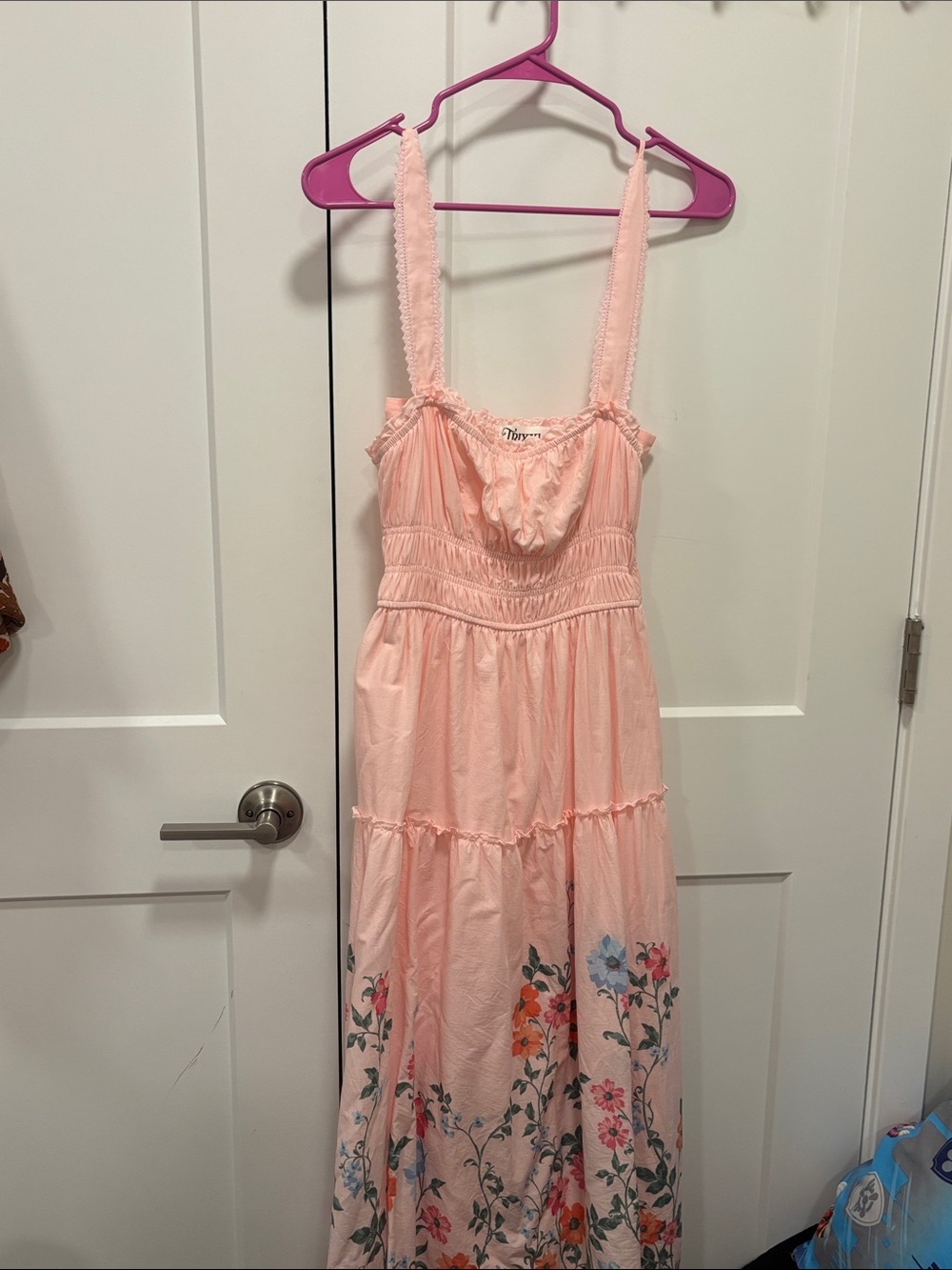 Women’s  Pink Floral Maxi Dress